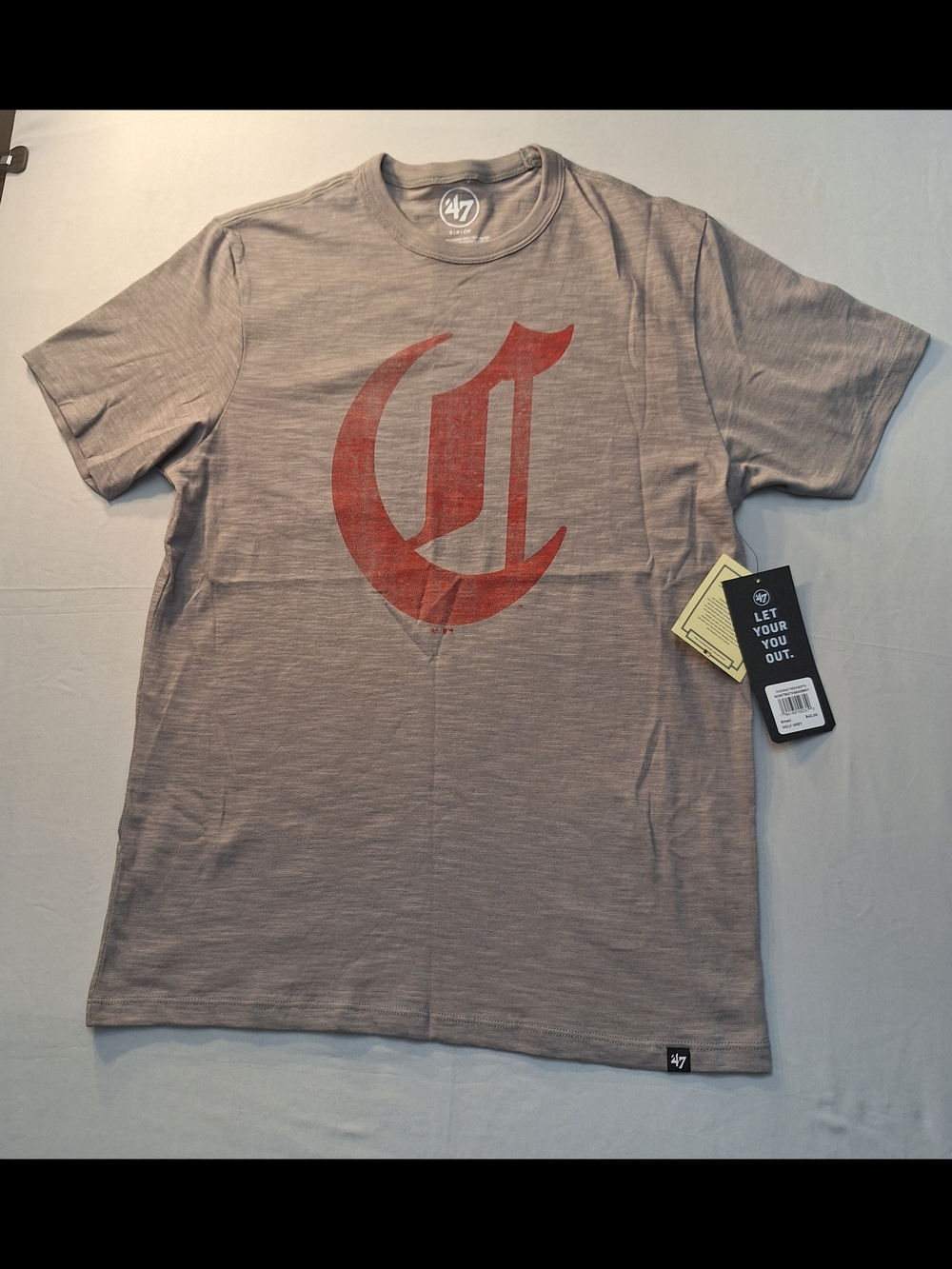 '47 Men's Cincinnati Reds MLB Cooperstown Collection Large Logo Tee, NWT